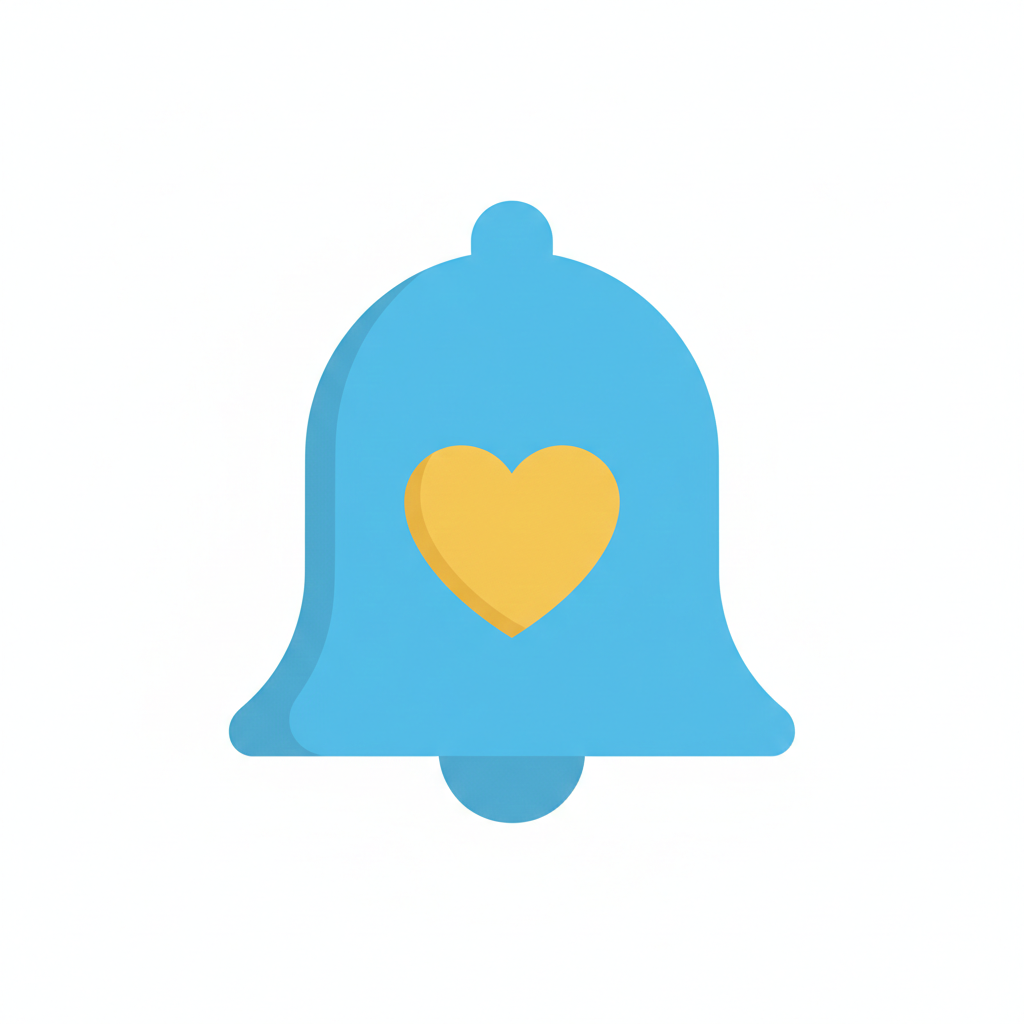 Bell with heart